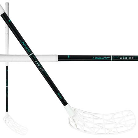 Unihoc EVOLITE PRO FL 26 white/turq OVAL Floorball stick