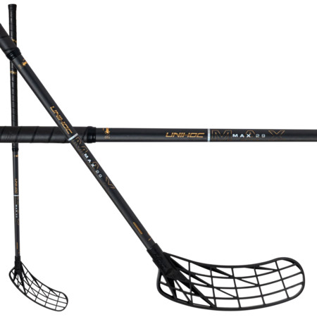 Unihoc UNILITE MAX TI 29 black/gold SLIM Floorball Schläger