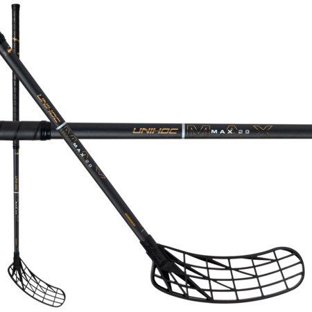 Unihoc UNILITE MAX TI 29 black/gold OVAL Floorball Schläger