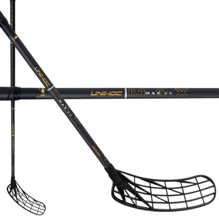 Unihoc UNILITE MAX TI 26 black/gold CLASSIC Floorball Schläger