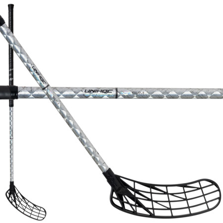Unihoc UNILITE CARBSKIN TITAN 29 silver SLIM Floorball Schläger