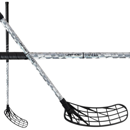Unihoc UNILITE CARBSKIN TITAN 29 silver OVAL Floorball Schläger