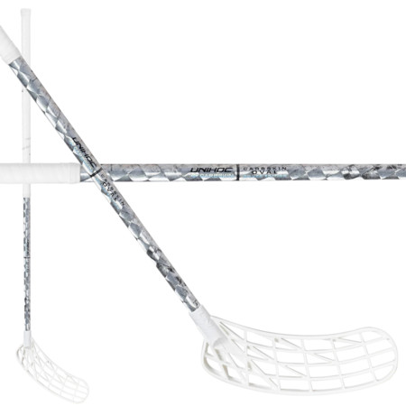 Unihoc UNILITE CARBSKIN TITAN 26 silver OVAL Floorball Schläger