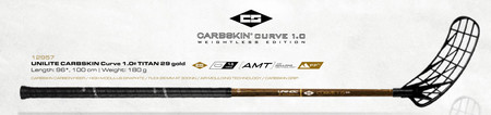 Unihoc UNILITE CARBSKIN Curve 1.0º TI 29 Floorball stick