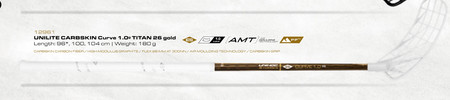 Unihoc UNILITE CARBSKIN Curve 1.0º TI 26 Floorball Schläger