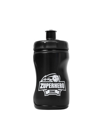 Zone floorball Water bottle ZUPERHERO 0,35l black/blue Kids water bottle