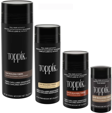 Toppík Hair Building Fibers keratinový pudr pro zakrytí řídnoucích oblastí