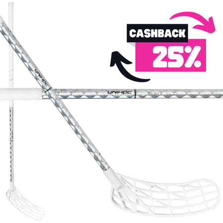Unihoc UNILITE CARBSKIN TITAN 26 silver SLIM Floorball stick