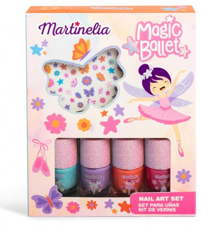 Martinelia Magic Ballet Nail Art Kids’ nail polish set with stickers