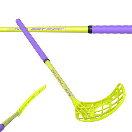 Fat Pipe NITRO 34 YELLOW/PURPLE Floorball stick