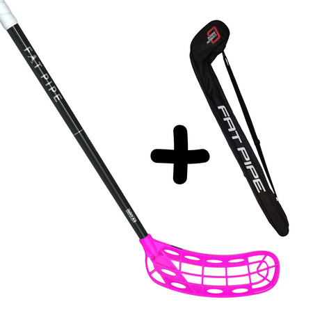 Fat Pipe RAW 29 JAB FH2 LE PINK + Stickbag Set florbalky s vakem