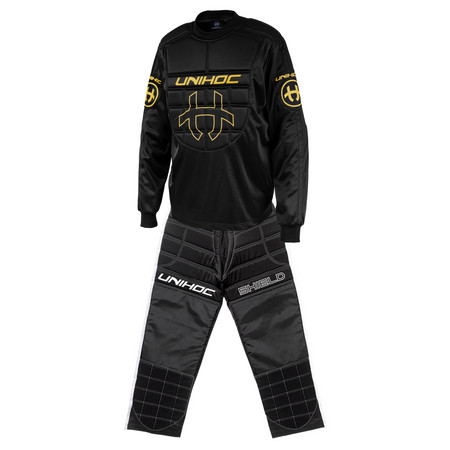 Unihoc SHIELD black set Brankársky set