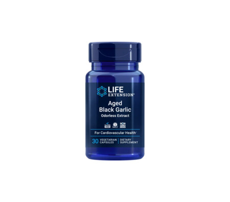Life Extension Aged Black Garlic Podpora krvného tlaku, kardiovaskulárneho zdravia a hladiny cholesterolu