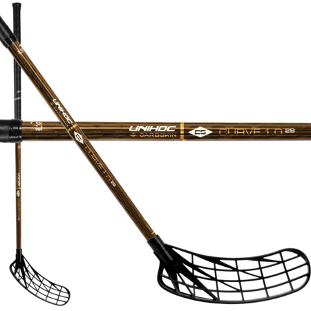 Unihoc UNILITE CARBSKIN Curve 1.0º TI 29 Floorball Schläger