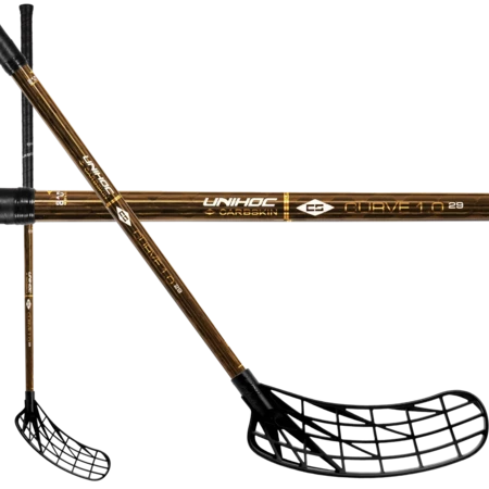 Unihoc UNILITE CARBSKIN Curve 1.0º TI 29 Floorball Schläger
