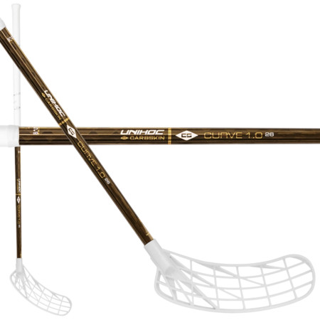 Unihoc UNILITE CARBSKIN Curve 1.0º TI 26 Florbalová hůl