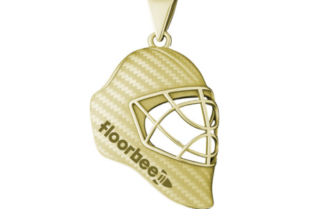 FLOORBEE SkyHexa IFF gold Floorball Anhänger