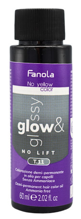 Fanola No Yellow Color Glow & Glossy Toner Permanent oil-based toner