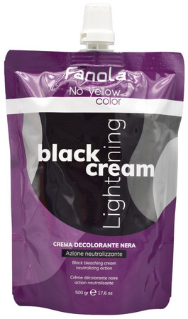 Fanola No Yellow Color Black Bleaching Cream Neuralizing Action neutralizační odbarvovací krém pro zesvětlení