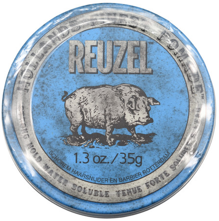 Reuzel Blue Pomade Water Soluble Strong Hold Pomade with Strong Hold and Shine