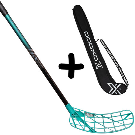Oxdog ULTIMATELIGHT HES 29 TQ ROUND MBC + Stickbag Set florbalky s vakem