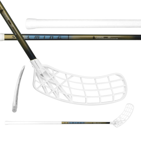 Salming Q-series Carbon Pro 2.0 Trident F29 Blue/Gold Florbalová hůl