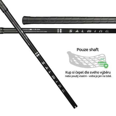 Salming Q-series Carbon Pro 2.0 RD Oval F29 Black/Silver Floorball stick shaft