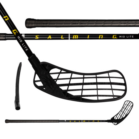 Salming Midlite Hawk F29 Black/Yellow Floorball Schläger