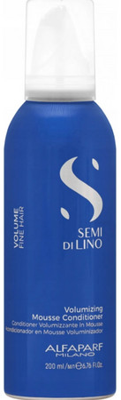Alfaparf Milano Semi Di Lino Volume Volume Mousse Conditioner volumengebender Schaum-Conditioner für mehr Haarfülle