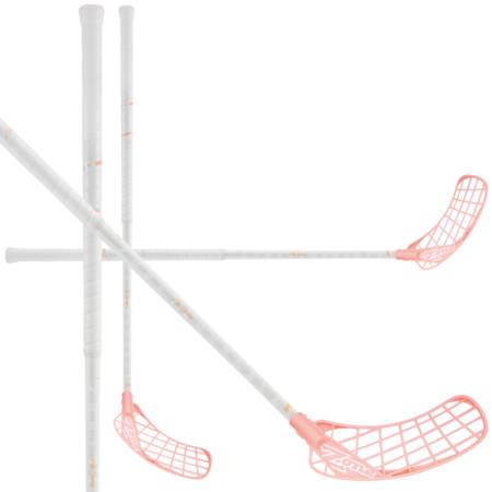 Zone floorball HYPER AIR Light 29 white/ice coral Florbalová hůl
