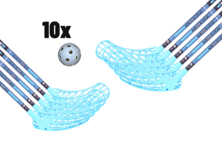 FLOORBEE Falcon SEMI 29 Carbon Composite + Balls Floorball set