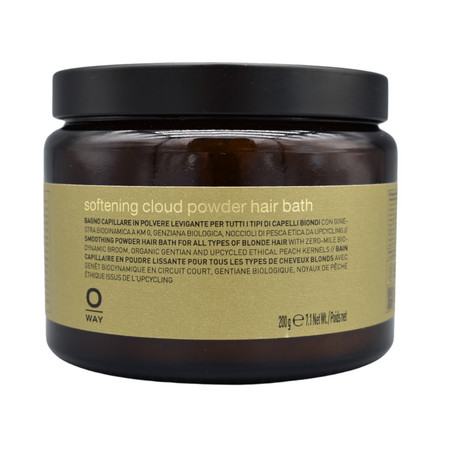 Oway Blondeway Softening Cloud Powder Hair Bath zjemňující práškový šampon pro blond vlasy
