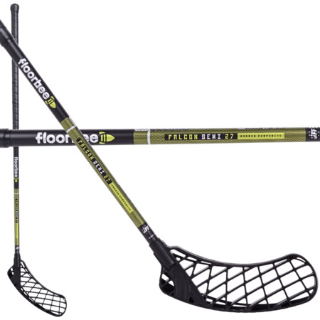 FLOORBEE Falcon SEMI 27 Carbon Composite Black Florbalová hůl