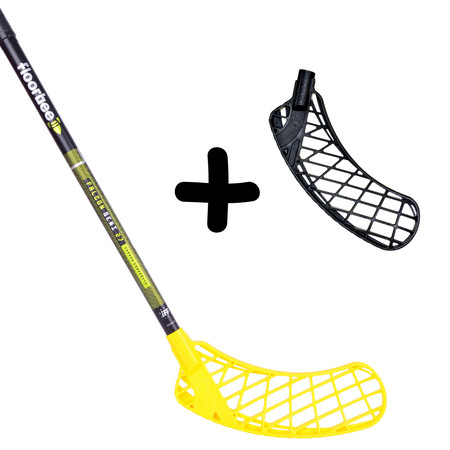 FLOORBEE Falcon SEMI 27 Carbon Composite + extra JET blade Floorball stick and blade set