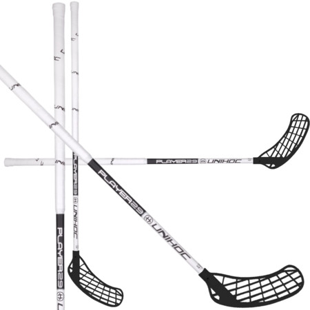 Unihoc Basic Player 29 White/Black Florbalová hůl