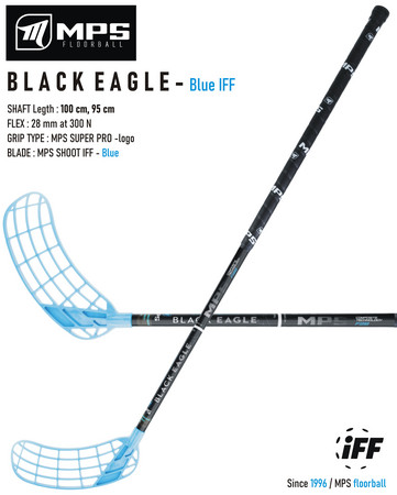 MPS BLACK EAGLE Black/Blue Florbalová hůl