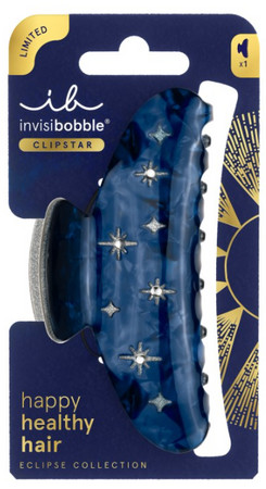 Invisibobble Eclipse Clipstar L Nightfall velký skřipec v hluboké temné barvě