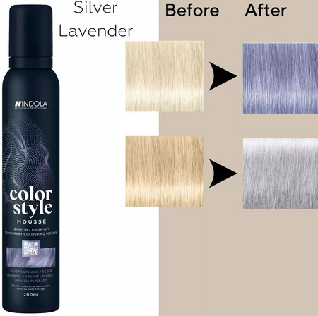 Indola Color Style Mousse barvicí pěna pro styling a barvení v 1 snadném kroku
