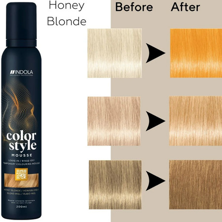 Indola Color Style Mousse Färbungsmousse für Styling und Färbung in 1 einfachen Schritt