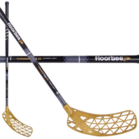 FLOORBEE TYPHOON PRO 30 Carbon Light gold Special edition 2026 Floorball schläger
