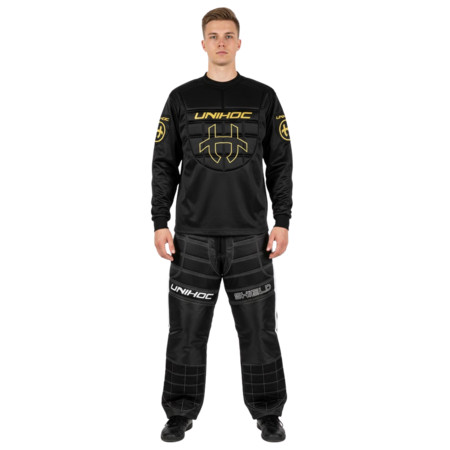 Unihoc SHIELD black set Brankársky set