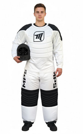 MPS Goalie set White with HELMET Torwartset mit Helm