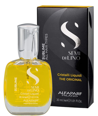 Alfaparf Milano Semi Di Lino Sublime Cristalli Liquid hydratačný olej pre jemné a lesklé vlasy