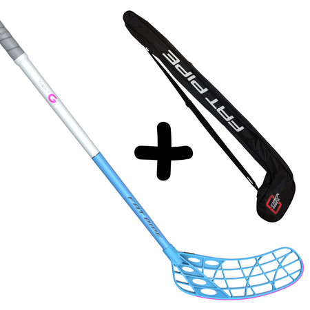 Fat Pipe Next-G 28 CTRL Baby blue FH2 + Stickbag Set Schläger mit Tasche