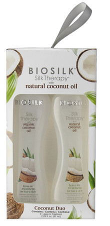 BioSilk Organic Coconut Oil Coconut Ornament Kit sada pro suché vlasy
