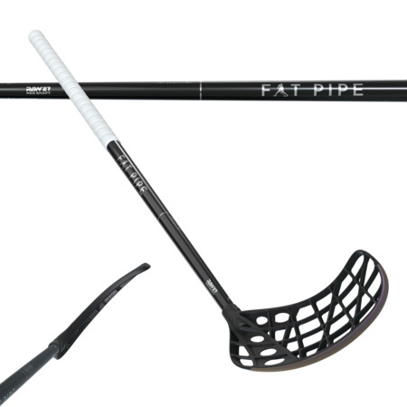 Fat Pipe Raw 27 CTRL slicks coal black Floorball stick