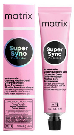 Matrix SoColor Sync Pre-Bonded Alkaline Toner ammonia-free alkaline demi-permanent colour