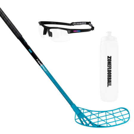 Zone floorball AIR/ONE HYBRID PRE 29 (THIN) + bottle & goggles Juniorský florbalový set