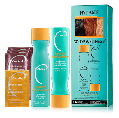 Malibu C Hydrate Color Wellness Set kompletná starostlivosť na ochranu farbených vlasov