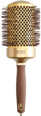 Olivia Garden Expert Blowout Speed Round Brush Gold & Brown